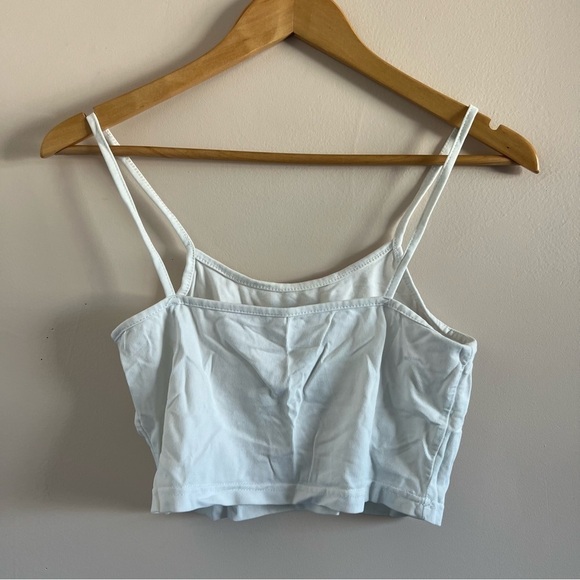 White Sun & Moon Crop Top – Medium, Soft & Breathable Tank - Picture 2 of 8